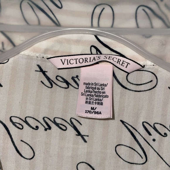 Victoria Secret Black/White Striped Pajama Short Set Size M - Picture 7 of 12